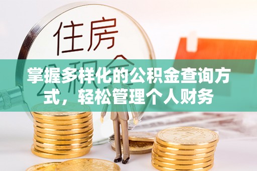 古坑掌握多样化的公积金查询方式，轻松管理个人财务